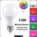 Multi Color Changing RGB Bulb Without Remote Automatic Magic Lamp 220V. 