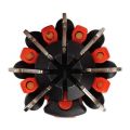 8 in 1 Multi Portable Screwdriver With 6 LED Torch Tools Light up Flashlight Set. 