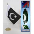 Pakistan Table Flag With Marble Base. 
