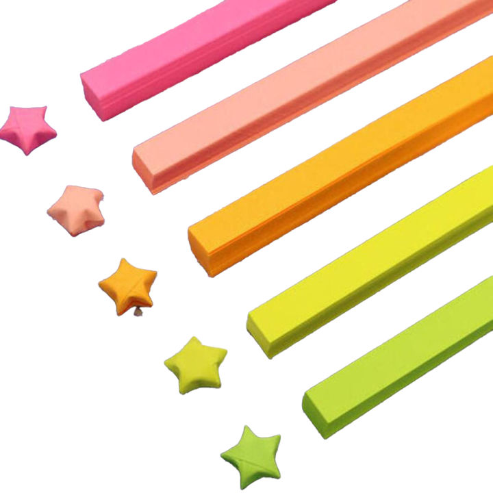 675 X Folding Paper Lucky Star Paper Strip Origami Ribbons Craft Best Wish Gift