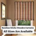5x5 Feet Bamboo chik curtain for window , Door etc. Wooden curtain, wooden blinds (chik). 