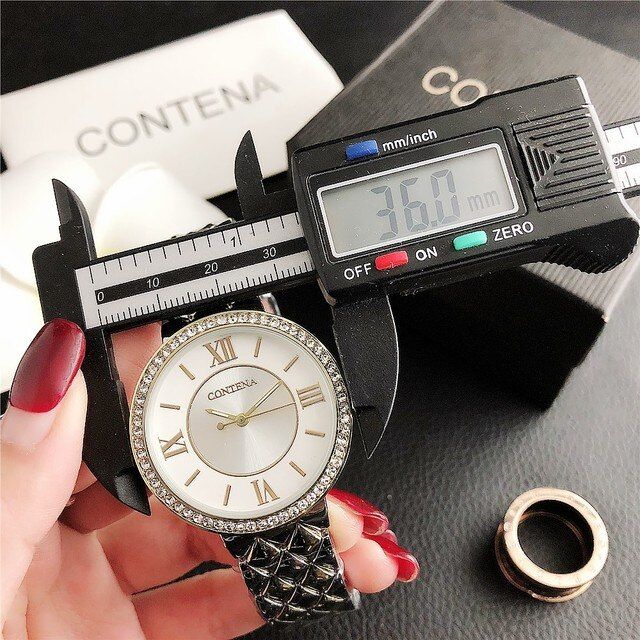 New Watch Women Classic Luxury Ladies Watches Womens Full Steel Diamond Band Crystal Wristwatch Zegarek Damski Montre Femme 2022