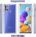 For Samsung Galaxy A21S Cover Shockproof 360 Degree Full Body Protection Phone Case Crystal Clear Hard PC Back Cover & Soft TPU Silicone Front Case. 