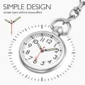 Nurse Watch Student Form Men Digital Watch Clip Small Pocket Watch Portable Seconds Luminous Pocket Watch Keychain Key Ring. 