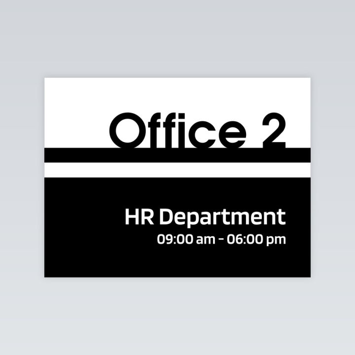 Customized office name plate made of acrylic | Daraz.pk