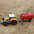 Goglor Farm Tractor Toy, Pawaca 4 Pcs Diecast Cars toys Glide Farm Engineering Construction Vehicles for Kids Boys Toddlers, Harvester Sprinkler Dumper Tractor. 