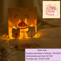 【BestGO】3D Pop Up Birthday Cards Light Music Happy Birthday Greeting Cards Postcards Envelopes Birthday Gift. 