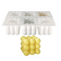 Bubble Candle Molds Silicone 6 Cavity Bubble Cube Silicone Candle Mold 3D Bubble Ball Mousse Cake Silicone Mold for DIY Crafts Making Handicrafts Candle Decorations. 