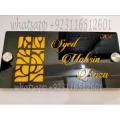 Customized House Name Plate Acrylic For Your Beautiful Home And Office Name Plate For House 3D Acrylic Name Plate With Stainless Steel Glass Spacer, Personalized Name and Address Plates for your House. 