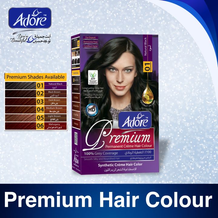 Adore Premium Hair Color in 6 Diffrent Shades