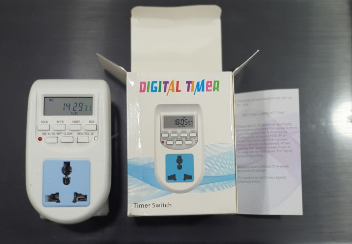 Brand New Original Auto On Off Digital Timer Switch Socket 220 Volts 2300 Watt Box Packed 10 to 12 A Maximum Special for sign boards boring motors fridge water cooler water pump Digital Programmable mechanical timer switch socket automatic on off switch