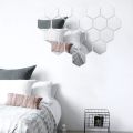 Mirror Wall Sticker Rectangle Self Adhesive Room Decor   Furniture Films Mirror Foil 50X50cm. 