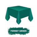 Forest Green Table Cover Washable. 