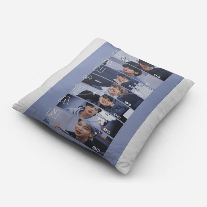 Bangton Bts Team Cute Photo Printed Cushion pillow Bts