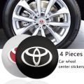 4pcs 56mm Toyota TRD VXR Car Wheel Center Hub Cap Sticker Auto Tire Emblem Badge Decal. 