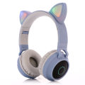 Cute Cat Ear Bluetooth Wireless LED Light Glow Headset Girl Earphones Headphone. 