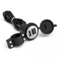 12V Waterproof Motorcycle Mobile Phone USB Charger Power Adapter Socket, Compatible with All Mobiles, Multicolor. 