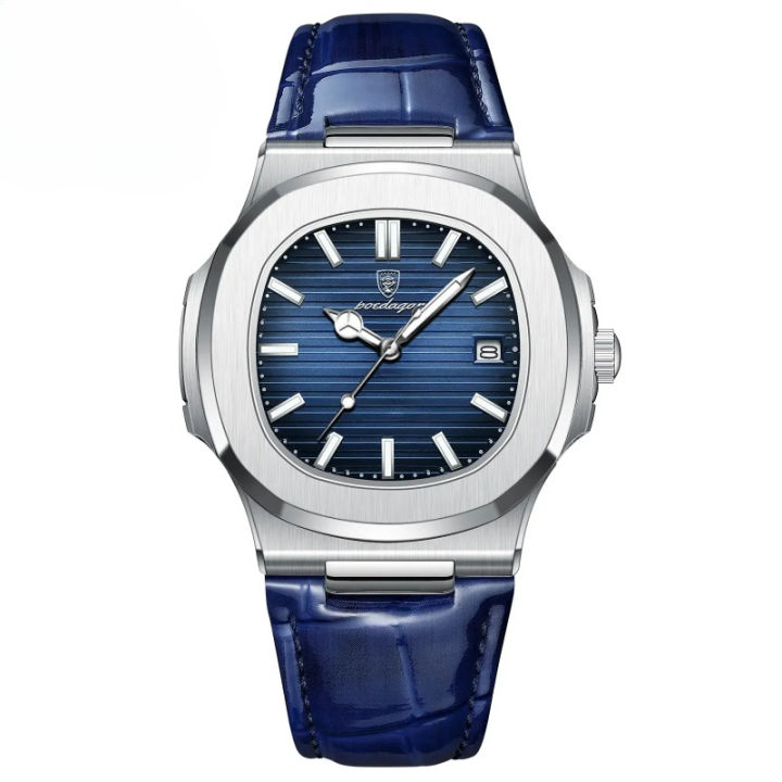 Fashion Quartz Wristwatches Leather Casual Business Clock Men Watch ...