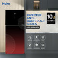 Haier 14.7 Cu Ft - Digital Inverter - HRF-418IARA+ ( Digital Control Panel + Turbo Fan + 4 Temperature Sensors + Inverter Compressor + Glass Door) Red Colour Refrigerator / 10 Years Warranty. 