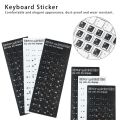 Water-proof Desktop Computer Laptop Alphabet Layout Keyboard Stickers Label Sticker Hebrew Letter. 