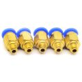 10 Pieces  Parts PC4-M6 Pneumatic Connectors for 4mm OD Tubing M6 6mm Bowden Quick Coupler Straight Fitting Connector. 