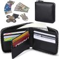 Imperial Leather Men's Zipper Wallet - Genuine Leather, Compact and Secure Design. 