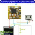 1/5 Pcs ECC Easy Charge Chip Fix All Charger Problems For Mobile Phones & Tablets Pcb & Ic Problem Not Charger Working Good mobile replacement parts by Electrica. 
