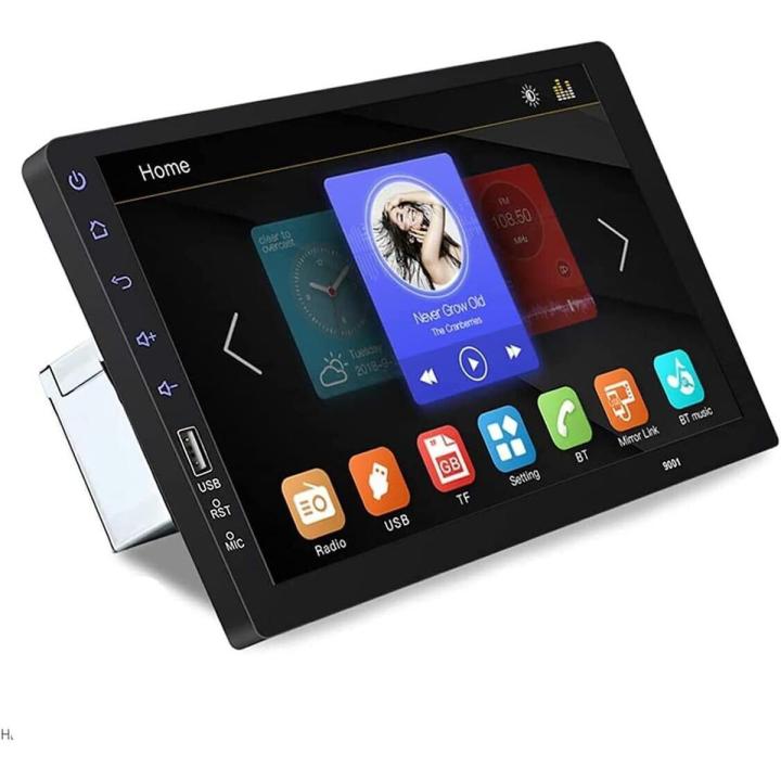 CarThree 9 Inch Single Din Car Stereo HD 1080P Car Radio Touch Screen with Mirror Link Rear View