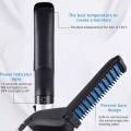 Multifunctional Hair Comb Brush Beard Straightener Hair Straighten Straightening Comb Hair Curler Quick Hair Styler For Men. 