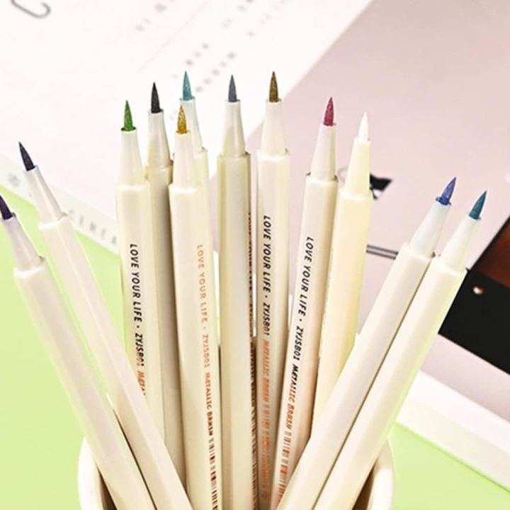 Metallic%20Soft%20Brush%2012%20Color%20Marker%20Pen%20Set%20for%20Drawing%20Lettering%20Calligraphy%20Painting%20Stationery%20School%20DIY%20Art%20Supplies%20-%20Image%206