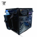 Heavy duty waterproof medium size insulated food delivery bag with bottle pocket, fast food delivery bag / thermal insulated bag / pizza delivery bag, home delivery bag, restaurant bag, takeaway bag. 