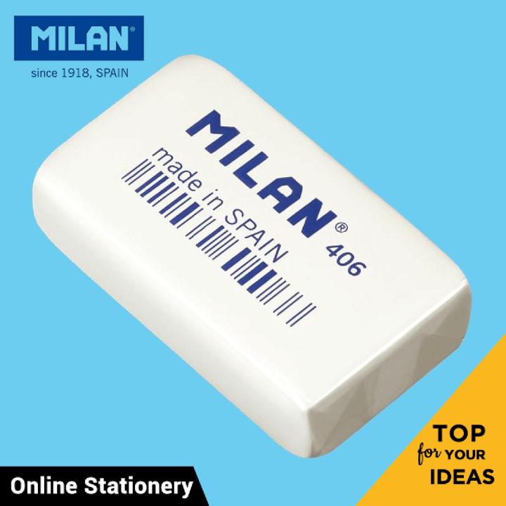 Milan Industrial Large Flexible Soft Synthetic Erasers 406 Box Of 6 Pcs ...