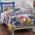 Beddy's Studio Anti-allergic Soft Cotton Printed Cars & Trucks Design Kids Bed Sheet Set With Pillow Cases  Colorful Bedsheets For Kids. 
