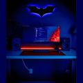 3D Batman LED Wall Lamp - Gaming Room Decor - Black. 