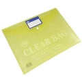Clear Bag file for Documents (6 Pcs) - Clear Bag Transparent Button File - Clear Filing Document Bags - MultiColour Plastic Folder Legal Size. 