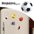 Sports-themed Refrigerator Magnet Southeast Asian Sports Enthusiasts Gift 2pcs Rugby Refrigerator Magnets Mini Football Baseball Volleyball Home Decor Microwave Oven Fridge Magnet. 