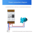 JDXHLAU Fully Automatic Water Level Controller Switch 25A 220V Water Tank Liquid Level Detection Sensor Water Pump Controller B. 