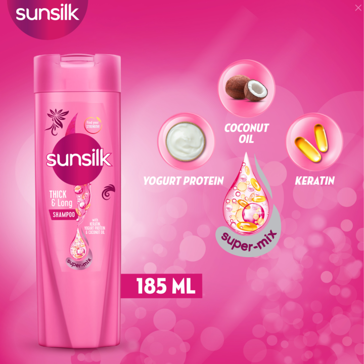 Sunsilk Shampoo Thick & Long - 185ML