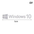 Silver Logo Sticker WIN10 Windows10 Mobile Phone Laptop Logo Metal Sticker Decor. 