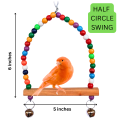 Kolachipets 8 in 1 Bird Cage Accessories Bundle | Parrot Toys, Bird Toys, Parrot Swing, Bird Swing, Parrot Ladder, Bird Ladder, Budgie Toys, Lovebird Toys, Cockatiel Toys, Parrot Chew Toy, Bird Climbing Toy, Parrot Wooden Toys, Bird Playground for Cage. 