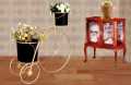 Planters -Luxury Flower Floor Stand Cycle Planter with 2 Metal Stands for Elegant Home Decoration- Planters Pots flower stand- Modren Planters Flower Pot (Without Flowers). 
