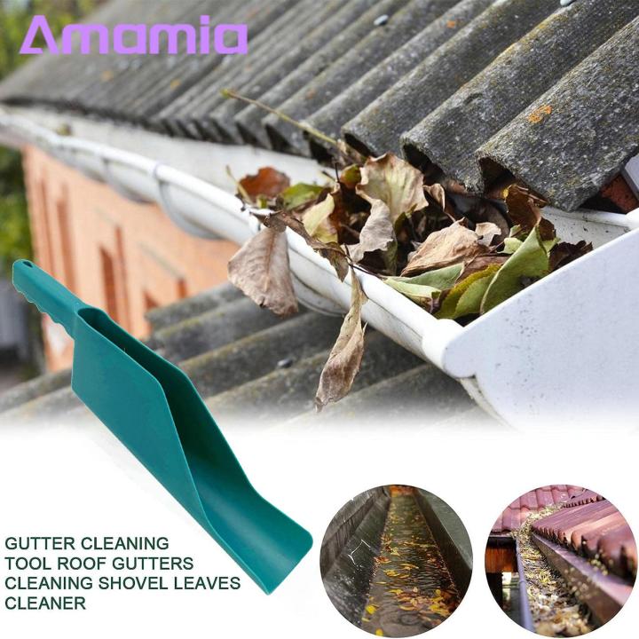 Ergonomic Handle Shovel Cleaning Shovel Durable Plastic Ergonomic Handle Garden Roof Gutter for Home Yard Outdoor