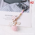 New Lovely Ribbon Flower Keychain For Men Women Bag Car Key Holder Keyring Gifts. 
