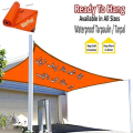 Tarpaulin Sheet Waterproof Tirpal Heavy Duty Multipurpose Plastic Cover All Weather Protection Tharpai for Truck , Garden , Car , Bike , Home Roof, Rain - Orange. 