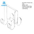 GOIKEA Transparent Watch Hanger Strong Transparent Shower Door Hook for Towels Clothes Anti-slip Bathroom Robe Hanger with Double Sides Great Load Bearing Thickness Razor Holder Included Acrylic Towel Hook. 