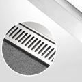 Rectangular Linear Shower Floor Drain Long Linear Drainage Channel Drain for Hotel Bathroom Kitchen Floor 20cm. 