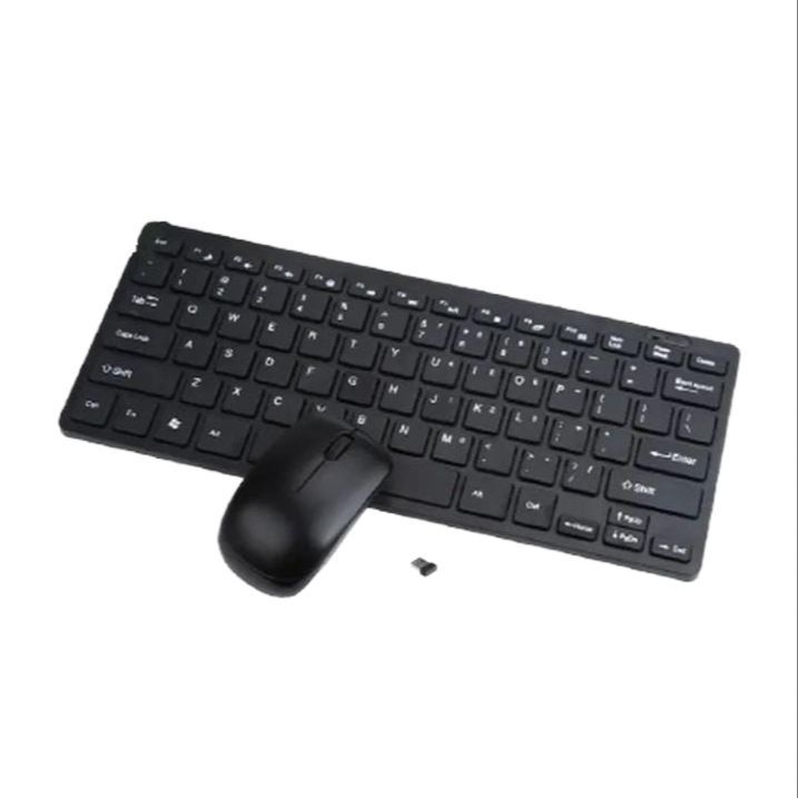 2.4G Wireless Keyboard and Mouse Combo, Ultra Slim Small Gaming Keyboard Mouse Kit Set, Portable Silent Keyboards for PC Desktop Notebook Laptop, Smart TV