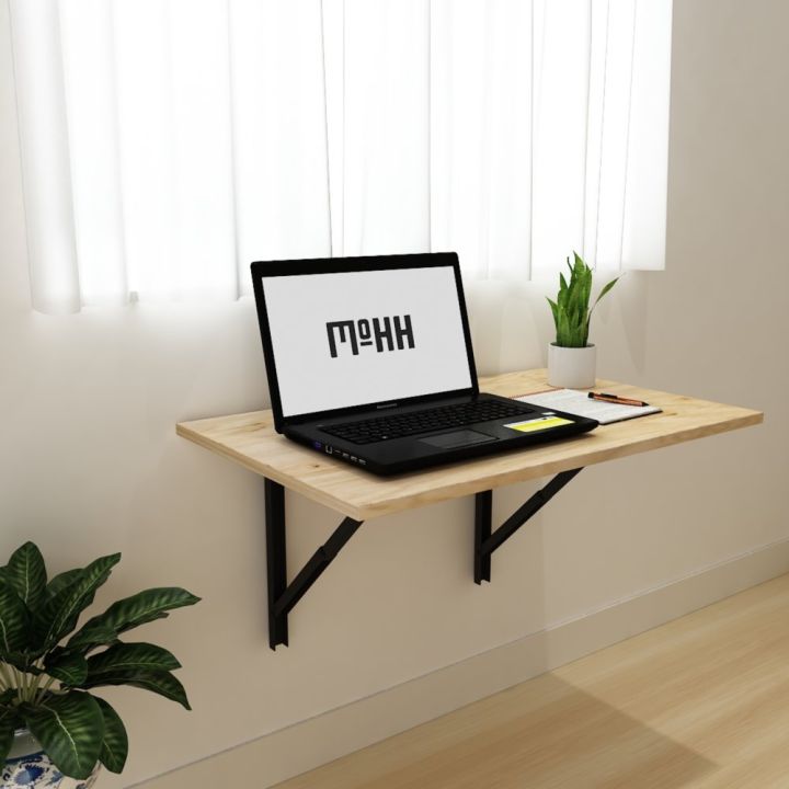 ood Finish Wall Hanging Table/Folding Table/Dining Table/Drop-Leaf Table/Wall-Mounted Computer Table/Double Support Side Table