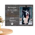 Dog Memorial Picture Frame Wooden Dog Picture Frame Pet Collar Memorial Sympathy Gifts Home Decoration For A Grieving Friend. 
