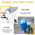 Outdoor/Kitchen/Garden Hose Tap Faucet Lock Water Faucet Anti-Theft Lock Child-Proof Metal Faucet Protection Cover Style. 